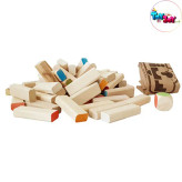 بازی آموزشی جنگا یا برج هیجان برند سپتا مدل رنگی 54 قطعه