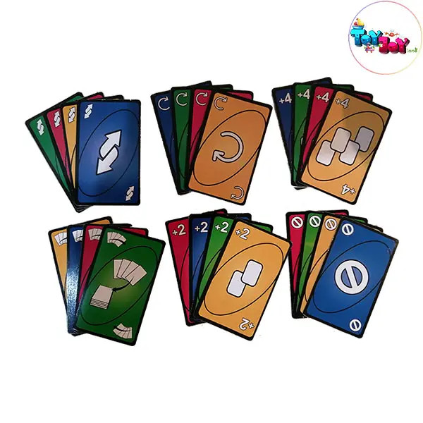 بازی کارتی اونو بردیا مدل نو مرسی 168 کارتی