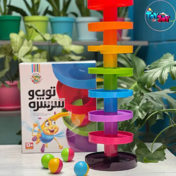 بازی فکری توپ و سرسره 8 طبقه سنجاقک