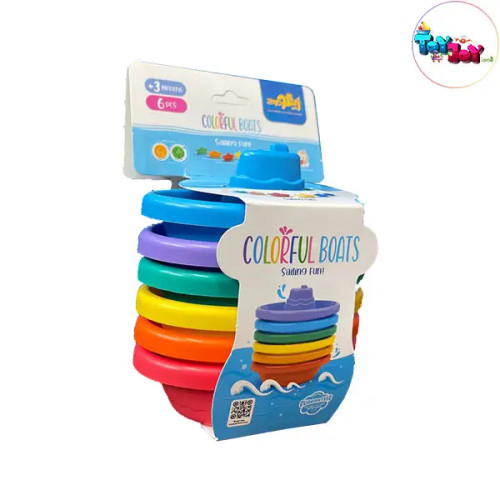 اسباب بازی نوزاد قایق های رنگی زینگو بسته 6 عددی