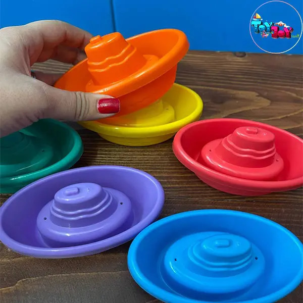 اسباب بازی نوزاد قایق های رنگی زینگو بسته 6 عددی