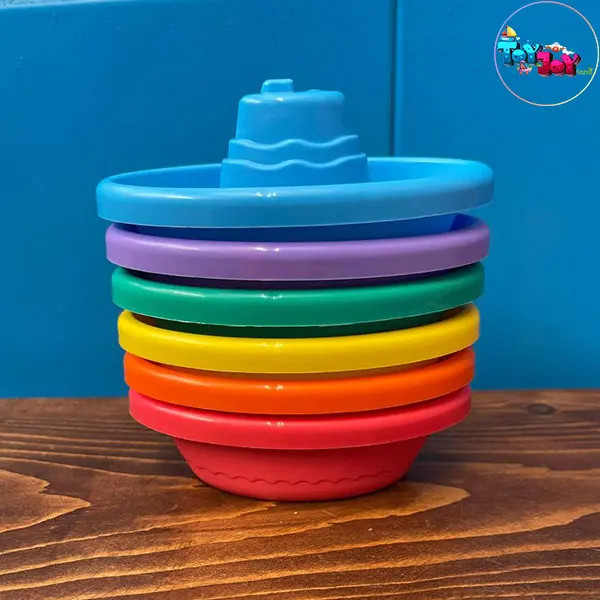 اسباب بازی نوزاد قایق های رنگی زینگو بسته 6 عددی