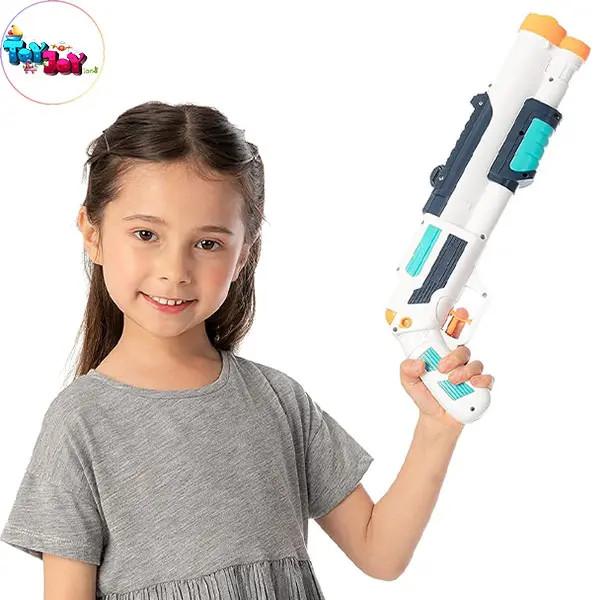 اسباب بازی تفنگ دوکاره آبپاش و توپ ابری مدل شات گان کد 648-40