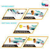 اسباب بازی تفنگ دوکاره آبپاش و توپ ابری مدل شات گان کد 648-40