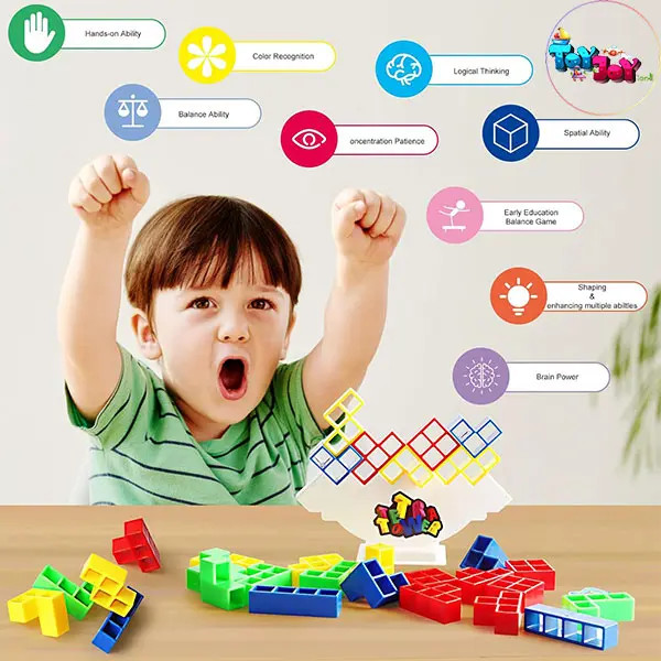 اسباب بازی فکری تتریس تعادلی (برج هوش تعادلی) برند مستر تویز