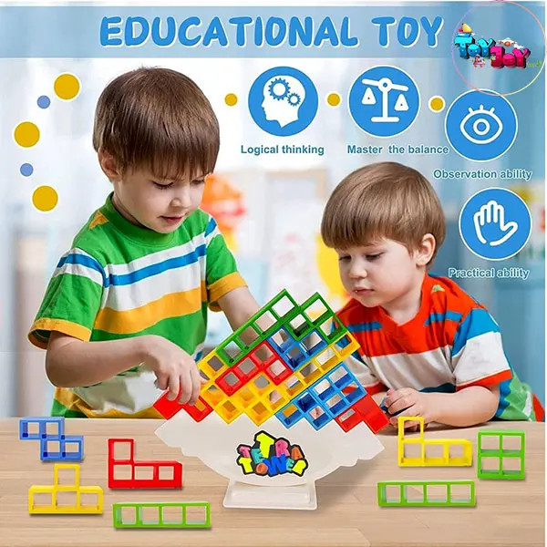 اسباب بازی فکری تتریس تعادلی (برج هوش تعادلی) برند مستر تویز