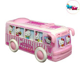 اسباب بازی اتوبوس قدرتی و عقب کش مدل هلو کیتی