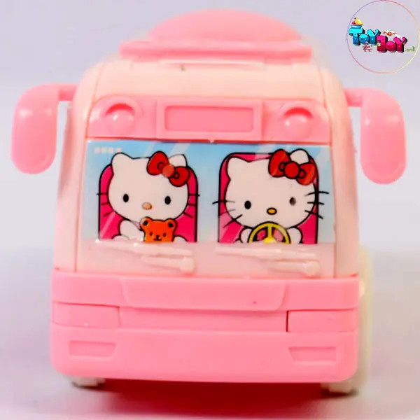 اسباب بازی اتوبوس قدرتی و عقب کش مدل هلو کیتی