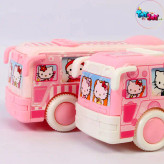 اسباب بازی اتوبوس قدرتی و عقب کش مدل هلو کیتی