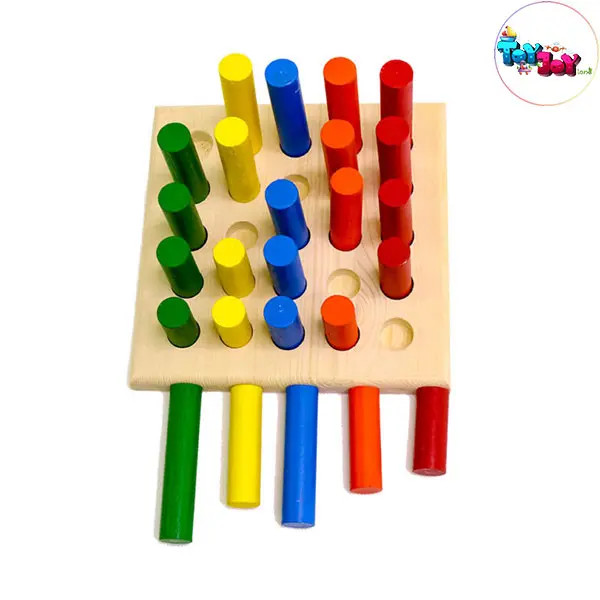 بازی آموزشی چیدمان علی کوچولو مدل استوانه ای