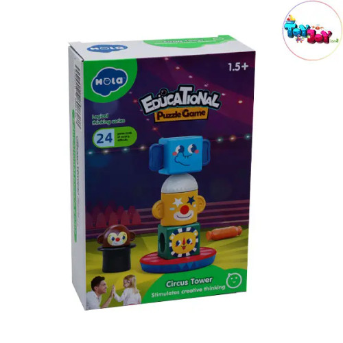اسباب بازی برج سیرک مدل مگنتی کد 7981 برند هولا ( هالی تویز )