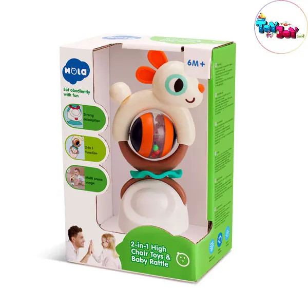 اسباب بازی جغجغه دو کاره طرح خرگوش هولا (هالی تویز ) مدل E7975B