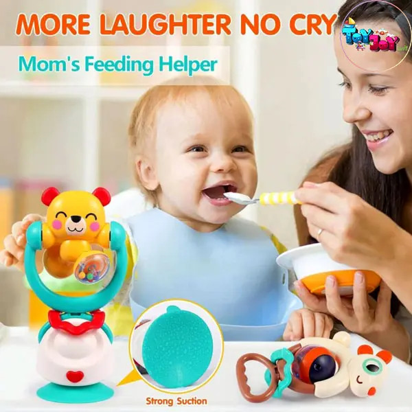 اسباب بازی جغجغه دو کاره طرح خرگوش هولا (هالی تویز ) مدل E7975B