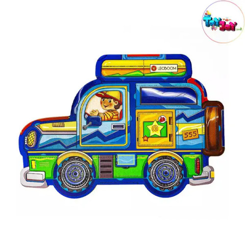 پازل چوبی 3 لایه طرح خودرو آفرود