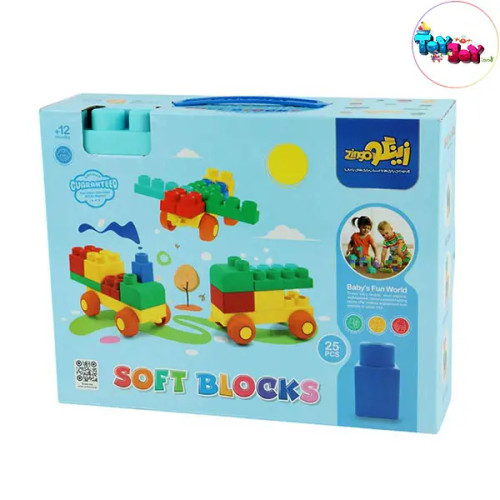 بازی ساختنی سازه های نرم 25 قطعه پسرانه زینگو