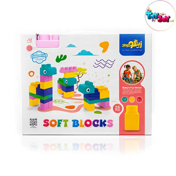 بازی ساختنی سازه های نرم 25 قطعه دخترانه زینگو