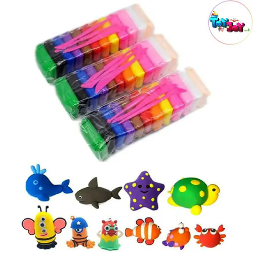 خمیر کلی 12 رنگ ( خمیر سبک )