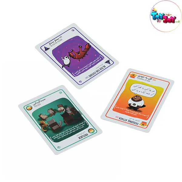 بازی کارتی گربه‌های انفجاری پلاس | نسخه ایرانی Exploding Kittens با قابلیت بازی تا ۱۴ نفر