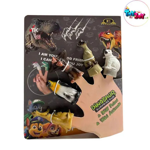 بازی عروسک انگشتی سیلیکونی حیوانات جنگل | Jungle Finger Puppets