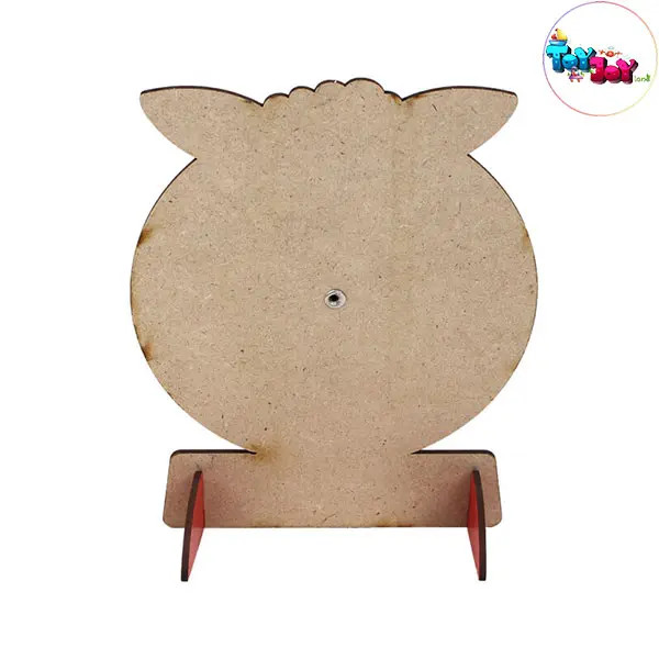 ساعت آموزشی وایت بردی چوبی طرح حیوانات – برند فیل و فنجون