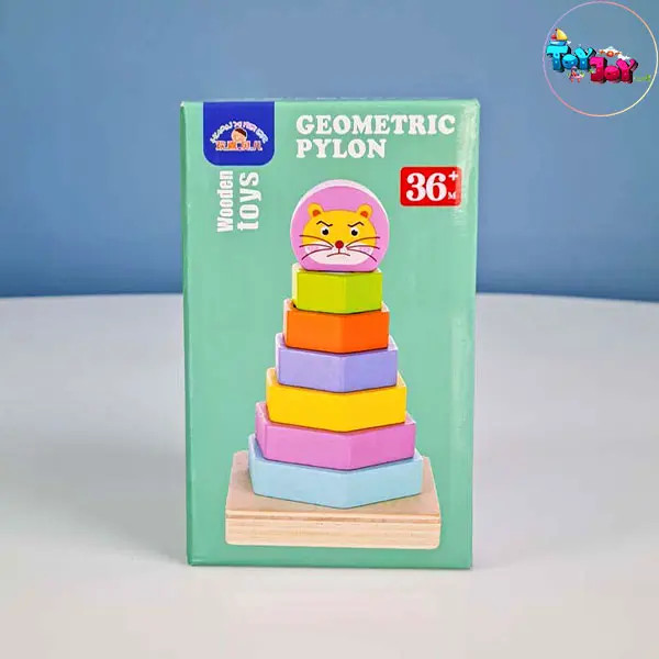 برج هوش چوبی مدل شیر – اسباببازی آموزشی کودک