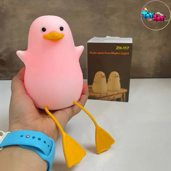 چراغ خواب سیلیکونی طرح اردک شَل