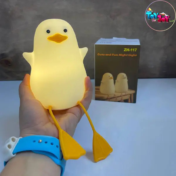 چراغ خواب سیلیکونی طرح اردک شَل