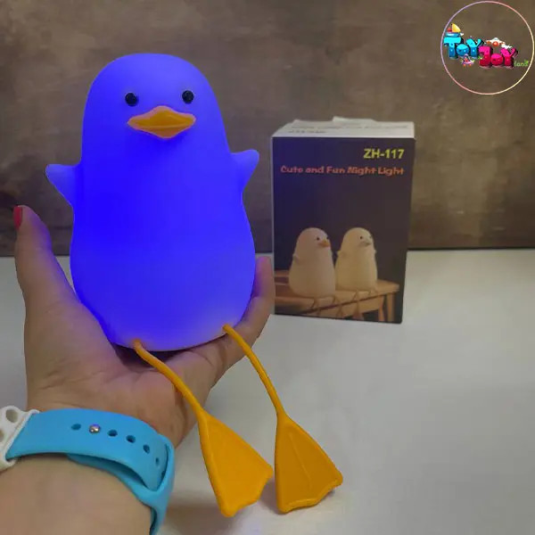 چراغ خواب سیلیکونی طرح اردک شَل