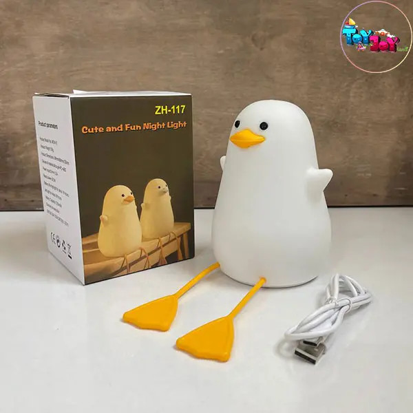 چراغ خواب سیلیکونی طرح اردک شَل