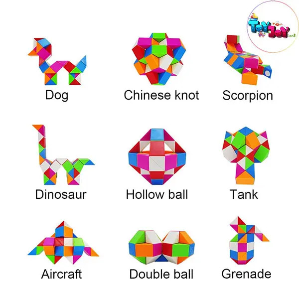 روبیک مار کایوای ۷۲ قطعه – ساخت اشکال خلاقانه با روبیک ماری باکیفیت