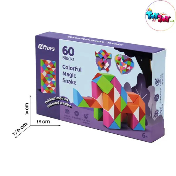 روبیک مار 60 قطعه QYTOYS – پازل ماری ساختنی و خلاقانه