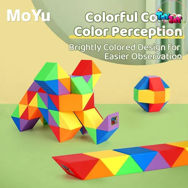 روبیک مار ۳۶ قطعه مویو بلاک – اسباببازی فکری و ضد استرس برای کودکان و بزرگسالان