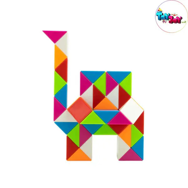 روبیک ماری ۲۴ قطعه QYTOYS – پازل مارپیچی ساختنی و خلاقانه