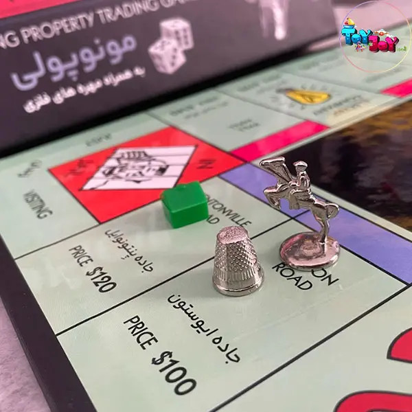 بازی فکری مونوپولی حرفهای مدل هاردباکس فکرآوران – نسخه کلکسیونی با مهره فلزی