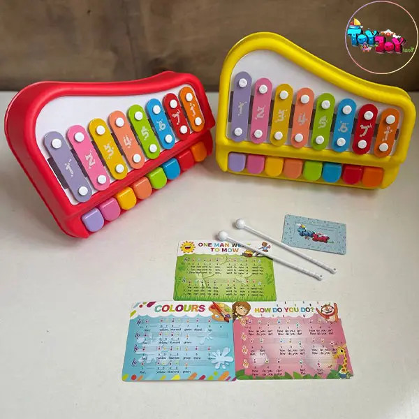 بلز پیانویی زرد هانگر 8 تیغه مدل Huanger 8011 – آموزش موسیقی و سرگرمی کودک