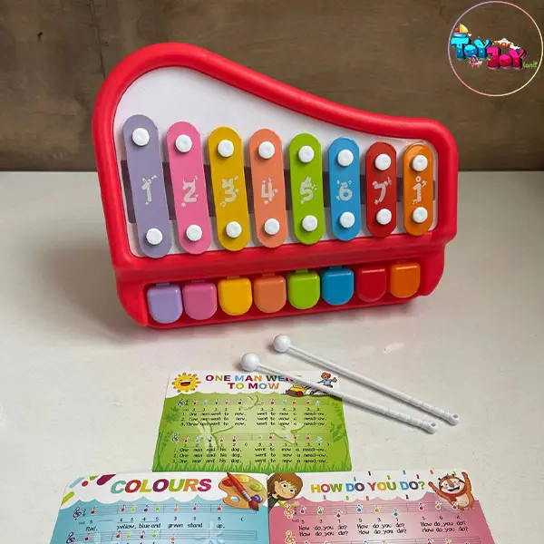 بلز پیانویی زرد هانگر 8 تیغه مدل Huanger 8011 – آموزش موسیقی و سرگرمی کودک