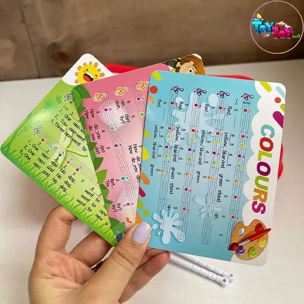 بلز پیانویی زرد هانگر 8 تیغه مدل Huanger 8011 – آموزش موسیقی و سرگرمی کودک