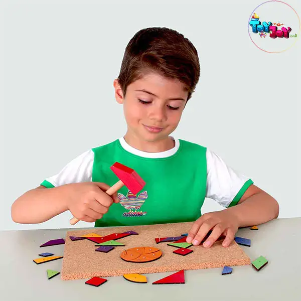 میخ و چکش طرح تَنگرام برند ایپکا – بازی آموزشی خلاقیت و هندسه