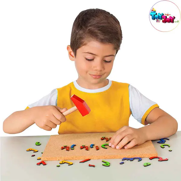 میخ و چکش الفبای فارسی برند ایپکا – بازی آموزشی و مهارتی برای یادگیری حروف