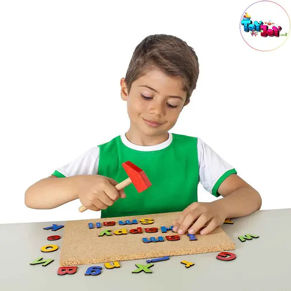 میخ و چکش الفبای انگلیسی برند ایپکا – بازی آموزشی چوبی برای یادگیری حروف