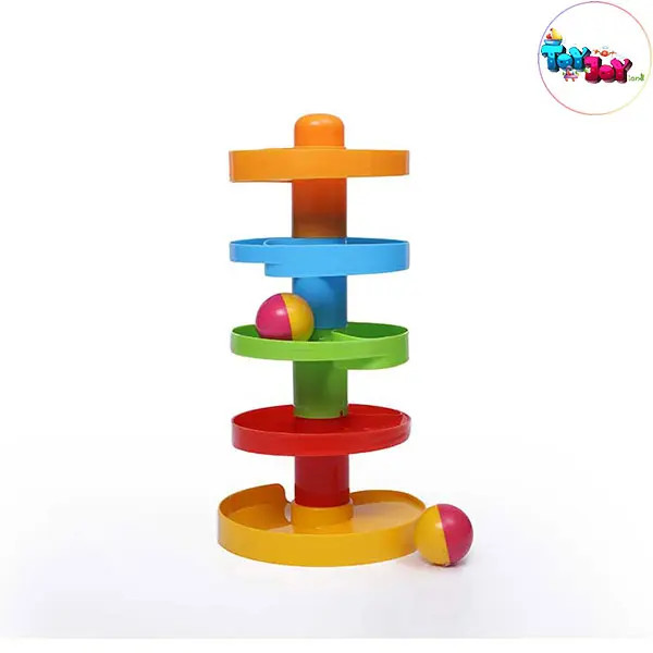 بازی فکری توپ و سرسره ۵ طبقه برند سنجاقک – سرگرمی آموزشی برای خردسالان