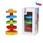 بازی فکری توپ و سرسره ۵ طبقه برند سنجاقک – سرگرمی آموزشی برای خردسالان