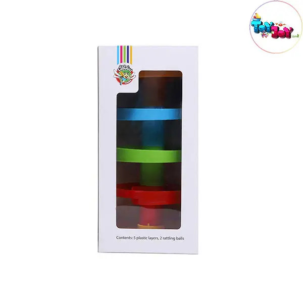 بازی فکری توپ و سرسره ۵ طبقه برند سنجاقک – سرگرمی آموزشی برای خردسالان