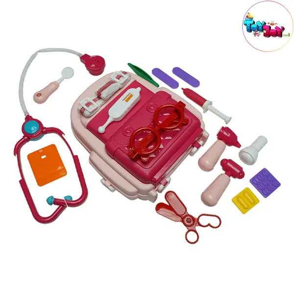 کولهپشتی پزشکی فانزی (صورتی) دخترونه – آشنایی با دنیای پزشکی همراه با بازی و خلاقیت