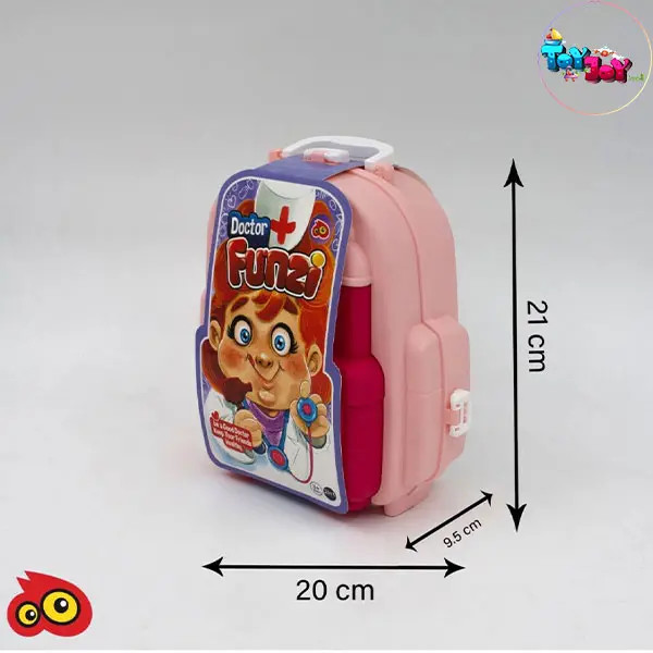 کولهپشتی پزشکی فانزی (صورتی) دخترونه – آشنایی با دنیای پزشکی همراه با بازی و خلاقیت