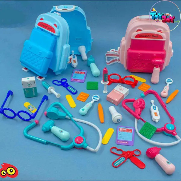 کولهپشتی پزشکی فانزی (صورتی) دخترونه – آشنایی با دنیای پزشکی همراه با بازی و خلاقیت