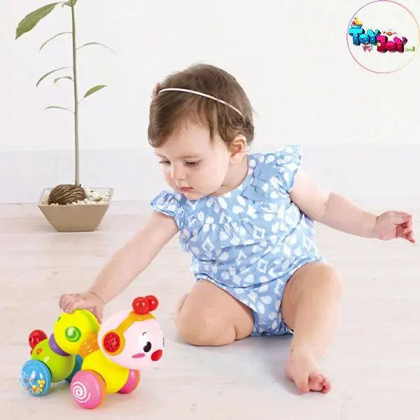 اسباب بازی کرم فشاری موزیکال هولا (HOLA) مدل کرم ابریشم