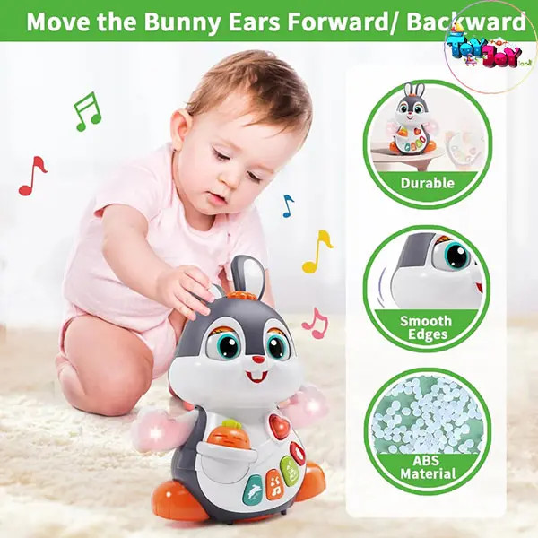خرگوش رقاص موزیکال هالی تویز (Huile Toys) – اسباب بازی سرگرمکننده کودک
