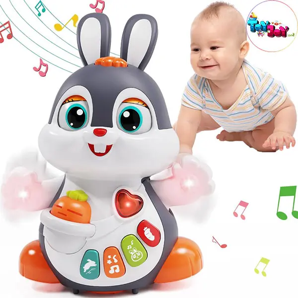 خرگوش رقاص موزیکال هالی تویز (Huile Toys) – اسباب بازی سرگرم‌کننده کودک