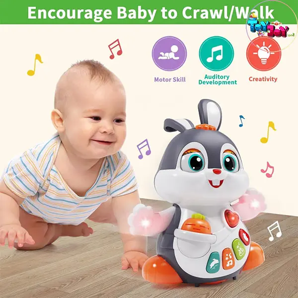 خرگوش رقاص موزیکال هالی تویز (Huile Toys) – اسباب بازی سرگرم‌کننده کودک